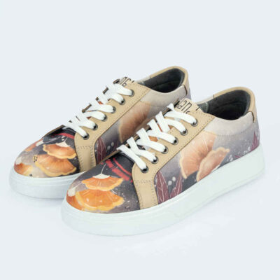 Graffiti Print Sneakers – Women’s Chic Casual Shoes Model Fantasy