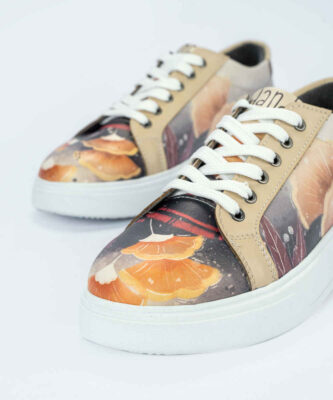Graffiti Print Sneakers – Women’s Chic Casual Shoes Model Fantasy