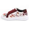 Graffiti Print Sneakers - Women's Chic Casual Shoes Model Fox