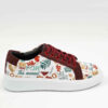 Graffiti Print Sneakers - Women's Chic Casual Shoes Model Gmoment