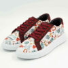 Graffiti Print Sneakers - Women's Chic Casual Shoes Model Gmoment