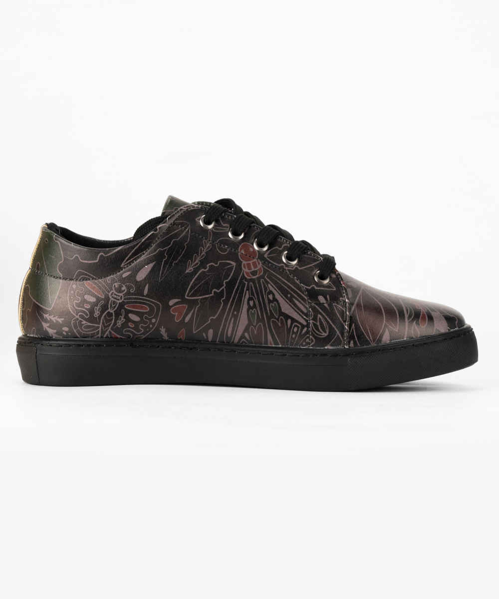 Graffiti Print Sneakers – Women’s Chic Casual Shoes Model Javan