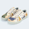 Graffiti Print Sneakers - Women's Chic Casual Shoes Model Kangaroo
