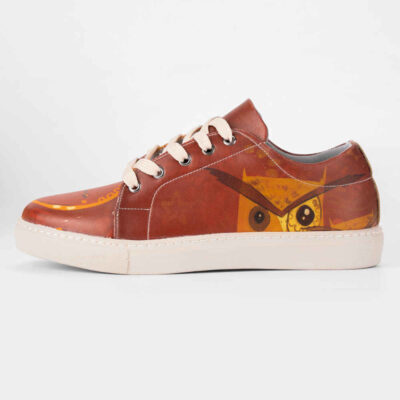 Graffiti Print Sneakers – Women’s Chic Casual Shoes Model Owl
