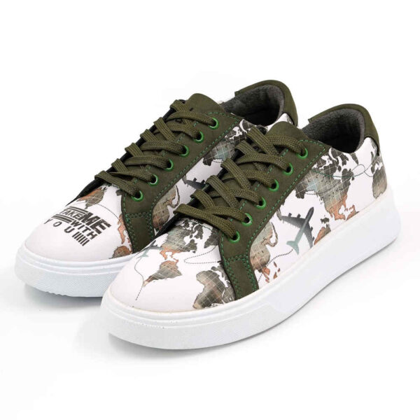 Graffiti Print Sneakers - Women's Chic Casual Shoes Model Rana