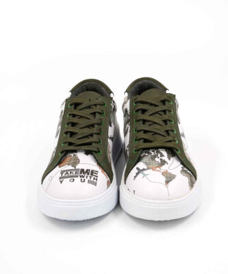 Graffiti Print Sneakers – Women’s Chic Casual Shoes Model Rana