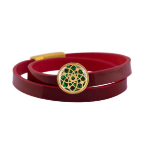 Leather Bracelet - Maroon