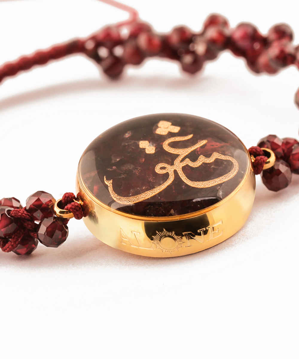 Persian Beaded Bracelet for Women – Maroon Love