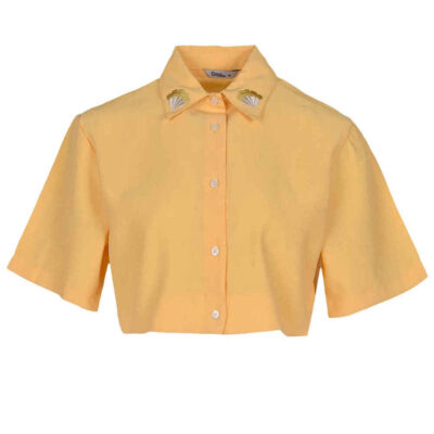Women’s Short Sleeve Embroidered Shirt Model Luna
