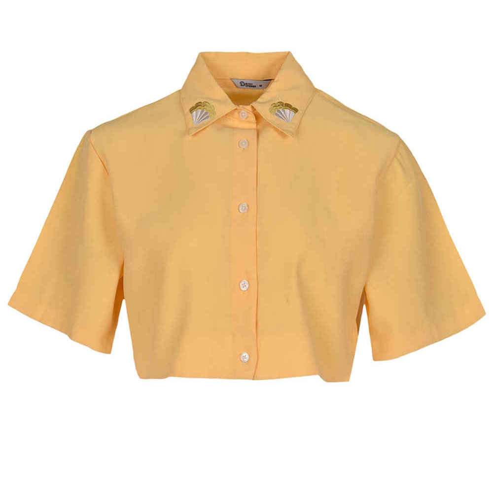 Women's Short Sleeve Embroidered Shirt Model Luna