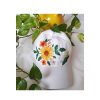 Women's White Embroidered Cap - Model Sima