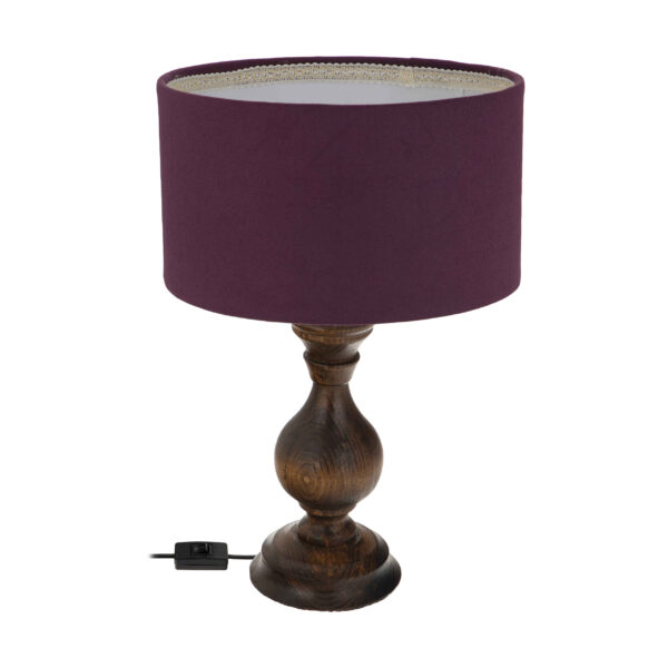 Accent Wooden Table Lamp Handcrafted Farima