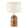 Accent Wooden Table Lamp Handcrafted Farsam