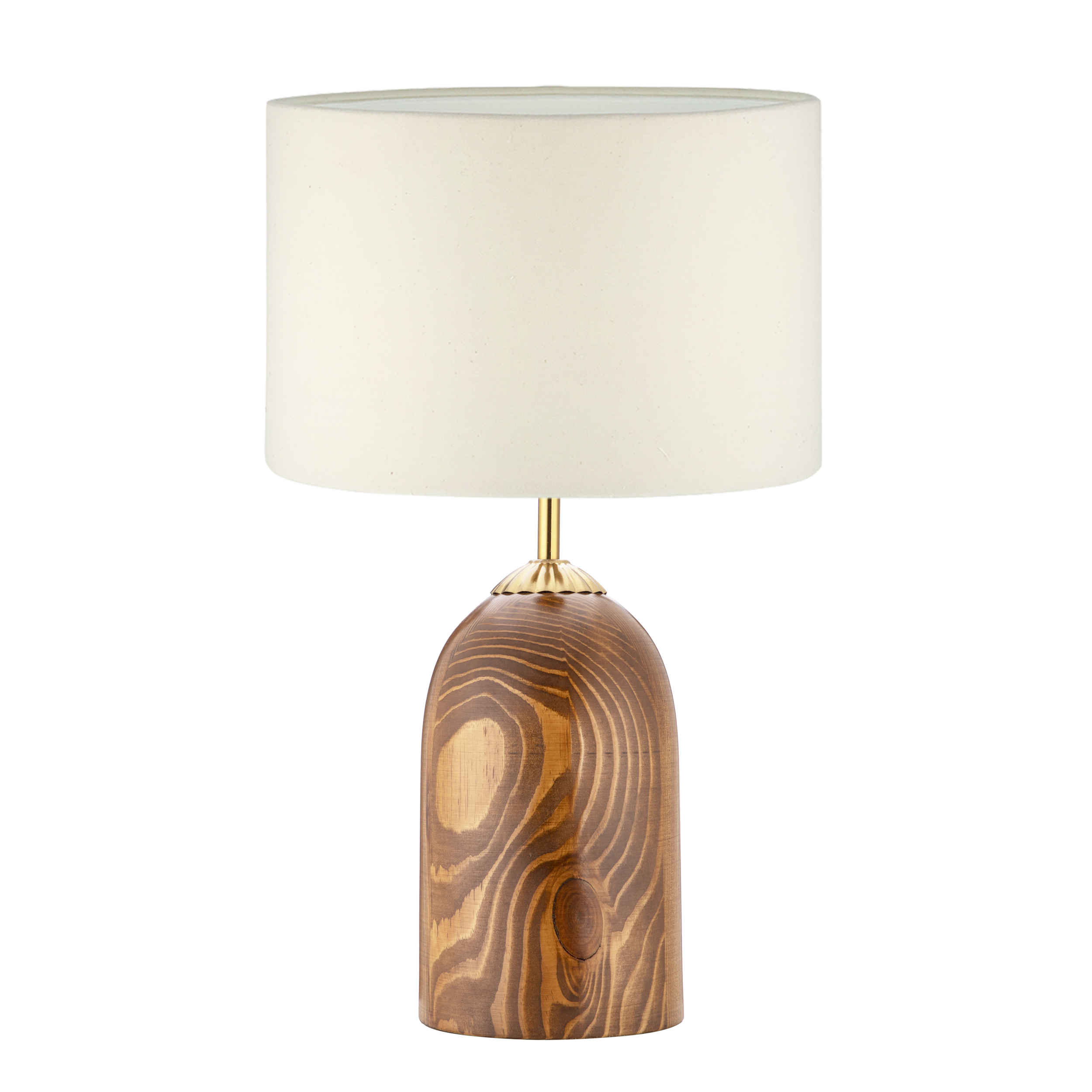 Accent Wooden Table Lamp Handcrafted Farsam