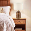 Accent Wooden Table Lamp Handcrafted Farsam