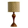 Accent Wooden Table Lamp Handcrafted Narnia