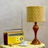 Accent Wooden Table Lamp Handcrafted Narnia
