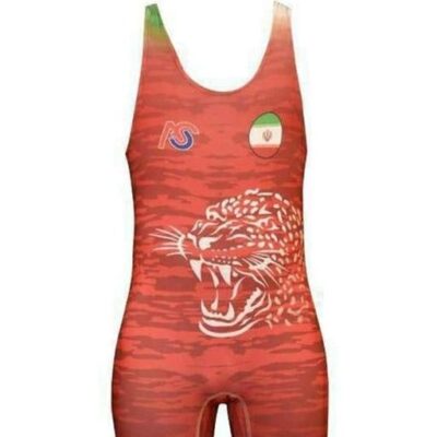 Men’s Iranian Sleeveless Wrestling Singlet Model Cheetah