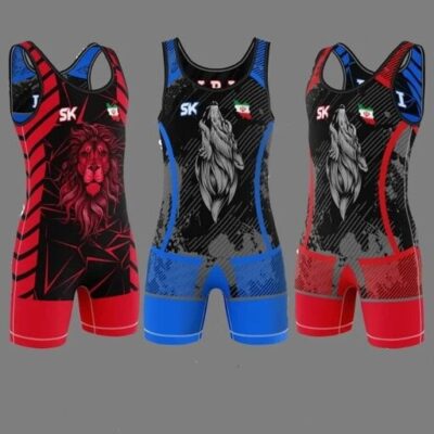 Men’s Iranian Sleeveless Wrestling Singlet Model Iran