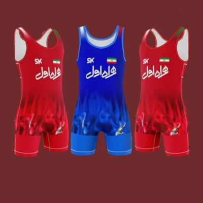 Men’s Iranian Sleeveless Wrestling Singlet Model Tiara