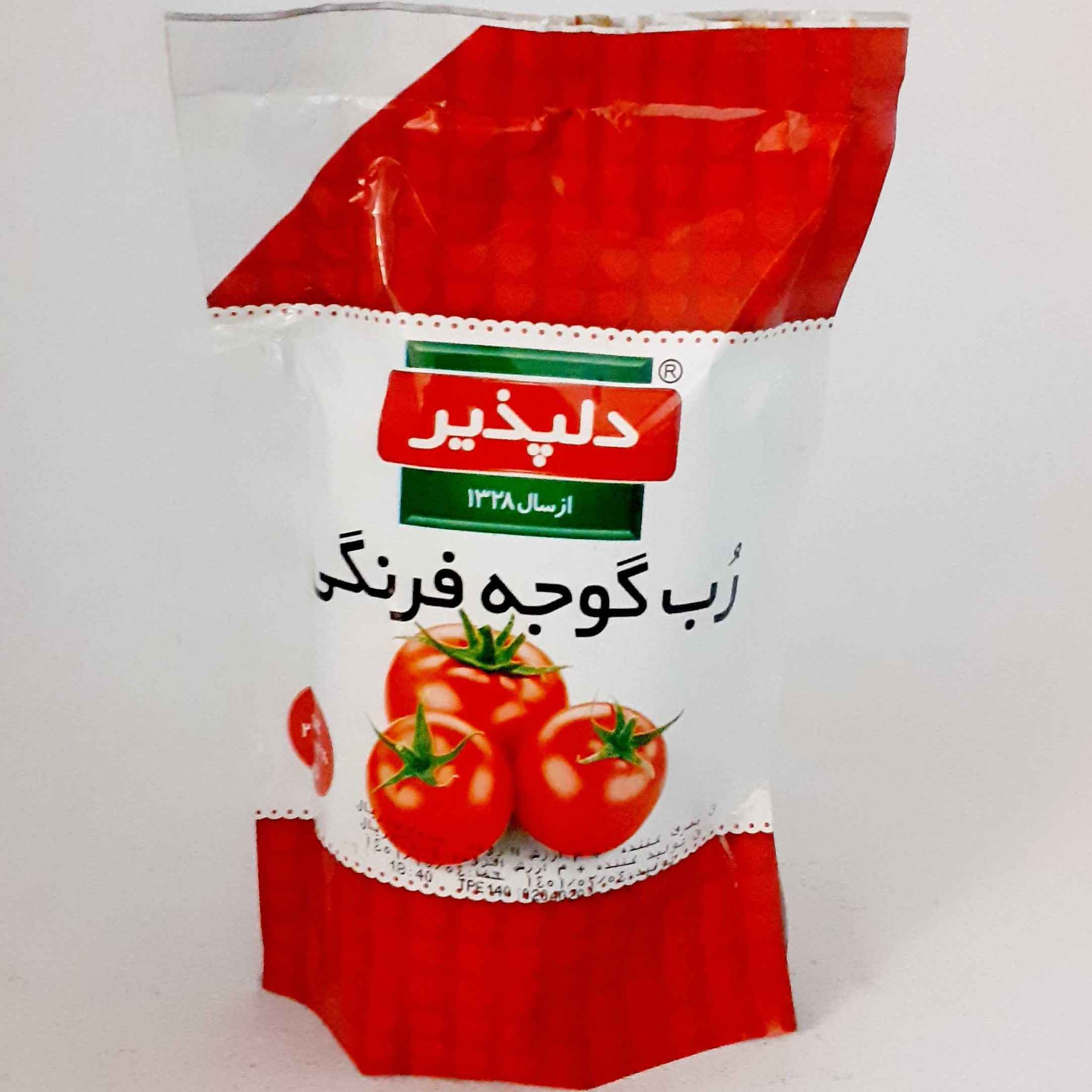 Delpazir Iranian Tomato Paste - Pocket Sized 200 gr,  (Pack of 12)