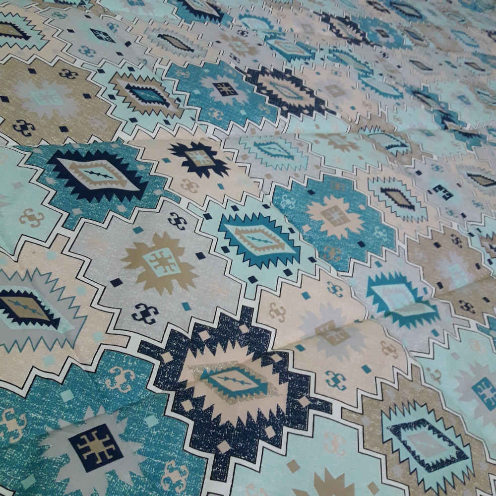 Persian Korsi Quilt – Thick, Heavy, and Warm Double Sized Turquoise