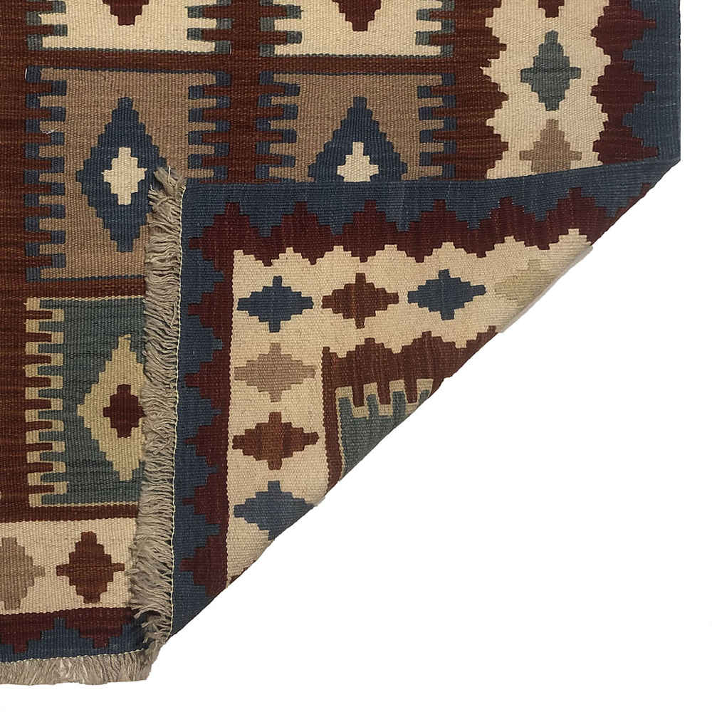 Persian Wool Kilim Rug Traditional Handwoven Model Alvan