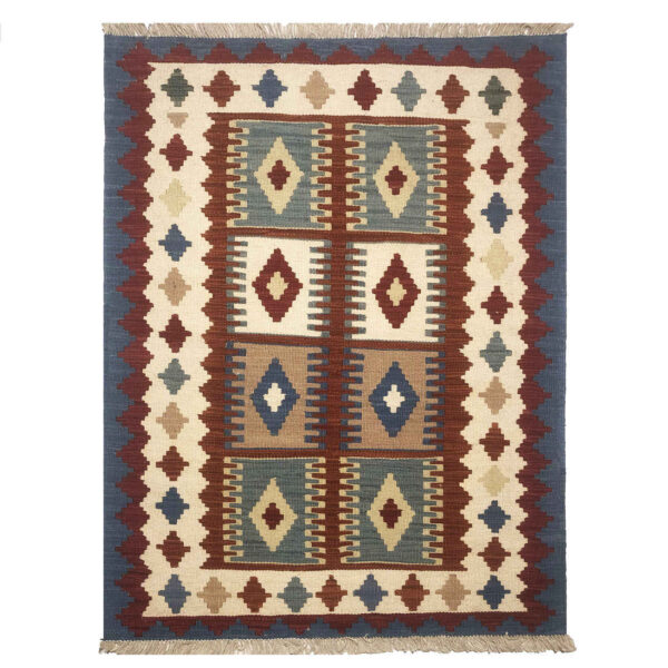 Persian Wool Kilim Rug Traditional Handwoven Model Alvan