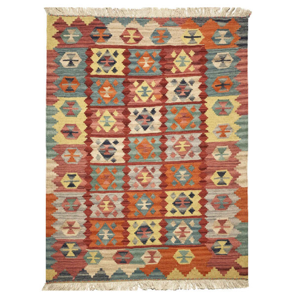 Persian Wool Kilim Rug Traditional Handwoven Model Doran