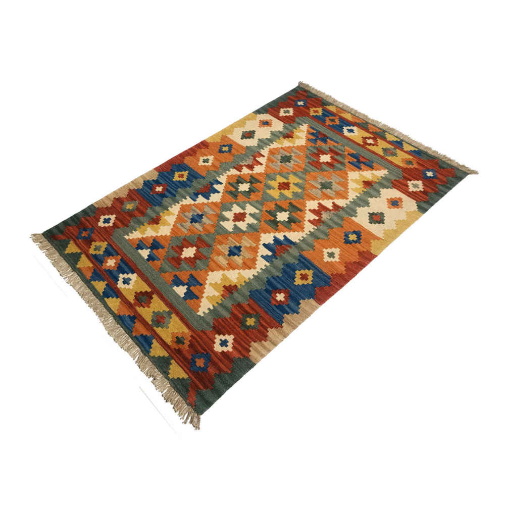 Persian Wool Kilim Rug Traditional Handwoven Model Elyas