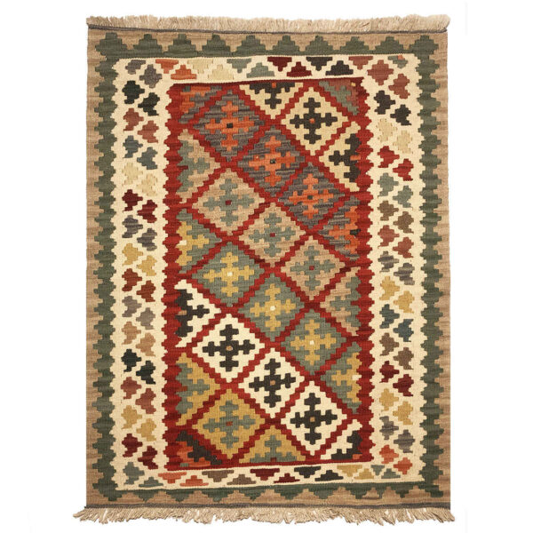 Persian Wool Kilim Rug Traditional Handwoven Model Haroon