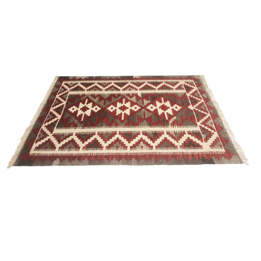 Persian Wool Kilim Rug Traditional Handwoven Model Hordis