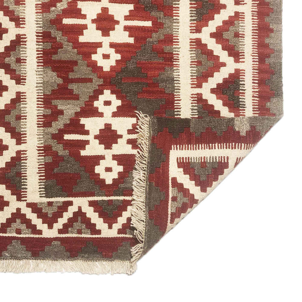 Flat Woven Geometric Wool Kilim Rug Model Hordis ShopiPersia