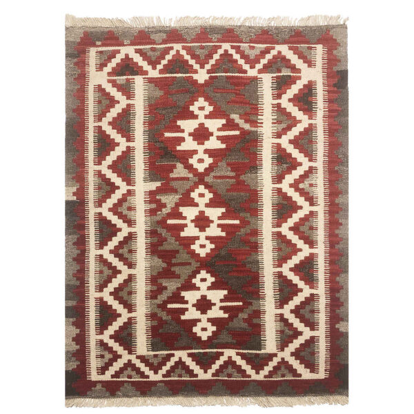 Persian Wool Kilim Rug Traditional Handwoven Model Hordis