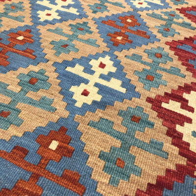 Persian Wool Kilim Rug Traditional Handwoven Model Yavar
