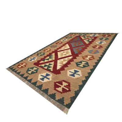 Persian Wool Kilim Rug Traditional Handwoven Model Hamara