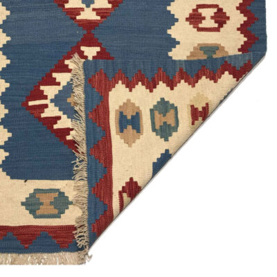 Persian Wool Kilim Rug Handwoven Traditional Qashqai Laleh