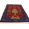 Intricately Hand-Knotted Persian Carpet Isfahan Tribal Wool Derakhti