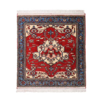 Intricately Hand-Knotted Persian Carpet Isfahan Tribal Wool Yahya
