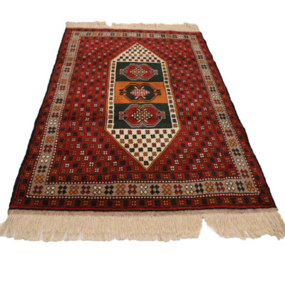 Persian Carpet Intricately Hand-Knotted Tribal Wool Soha
