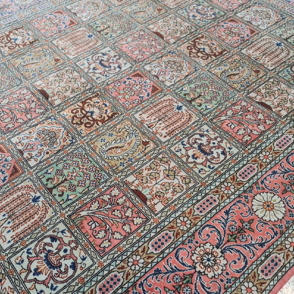 Persian Carpet Hand-Knotted Zanjan Masterpiece in Silk