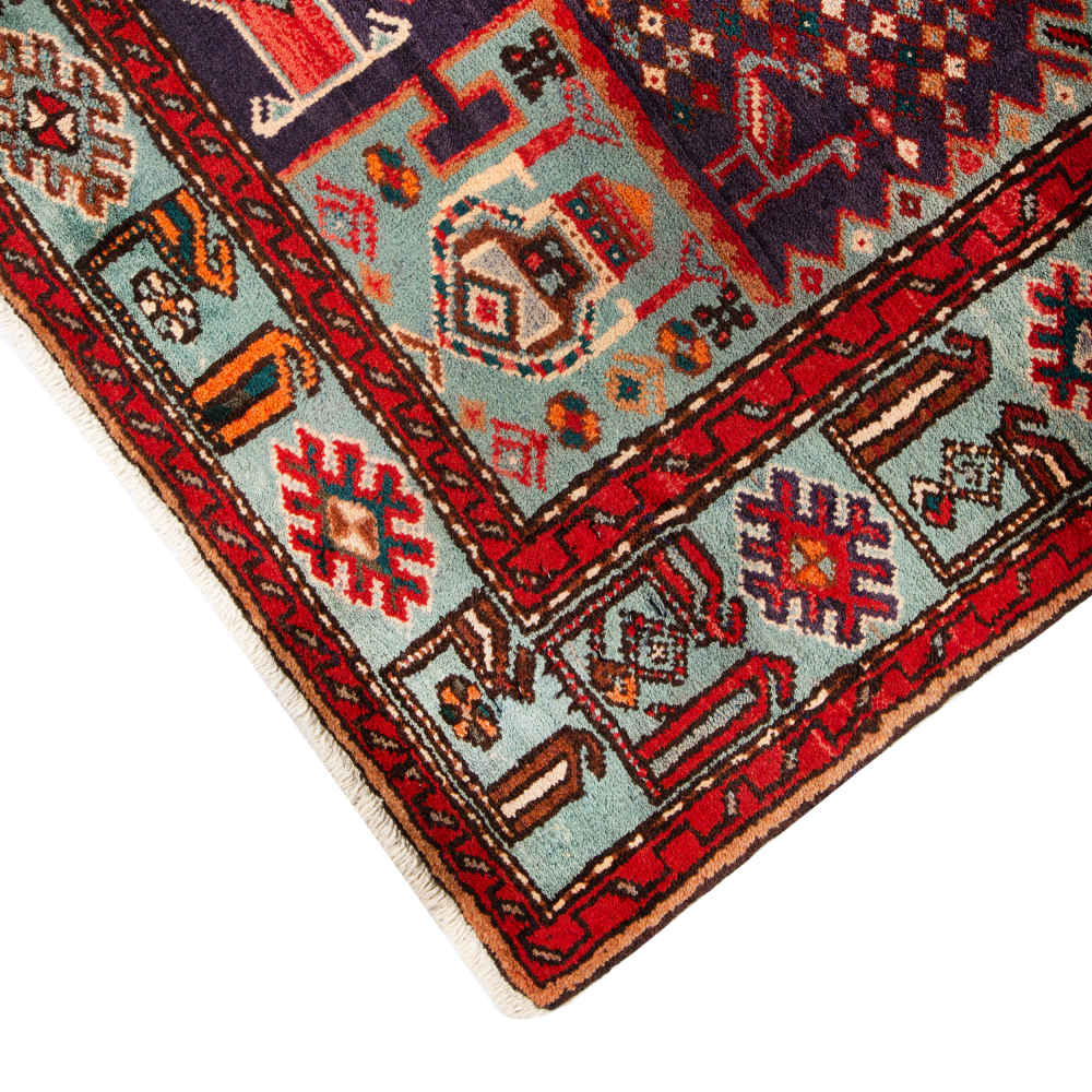 Persian Carpet Hand-Knotted Zanjan Masterpiece Tribal Style - ShopiPersia