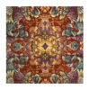 Qom Medallion Hand-Knotted Persian Silk Carpet Purple