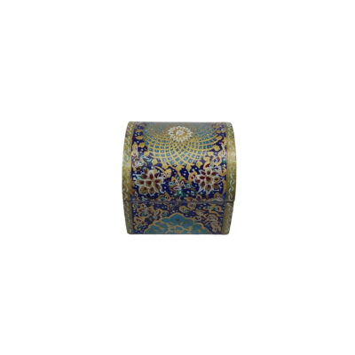 Handcrafted Bone Jewelry Box with Persian-Inspired Eslimi Pattern