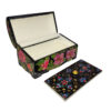 Handcrafted Bone Jewelry Box with Persian-Inspired Haniran Pattern