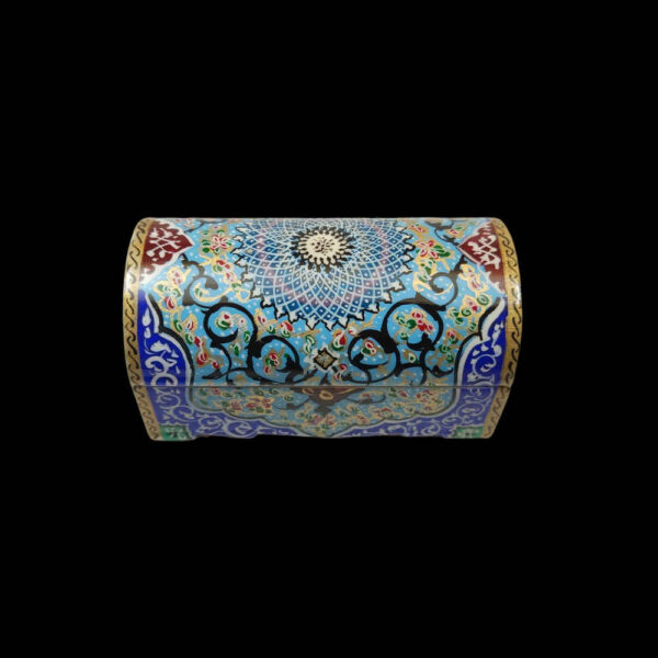 Handcrafted Bone Jewelry Box with Persian-Inspired Taher Pattern