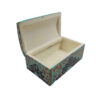 Handcrafted Bone Jewelry Box with Persian-Inspired Tazhib Pattern