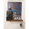 Decorative Wall Key Holder with Cottage Design