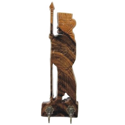 Handcrafted Persian Wooden Wall Key Holder – Hakhamesh