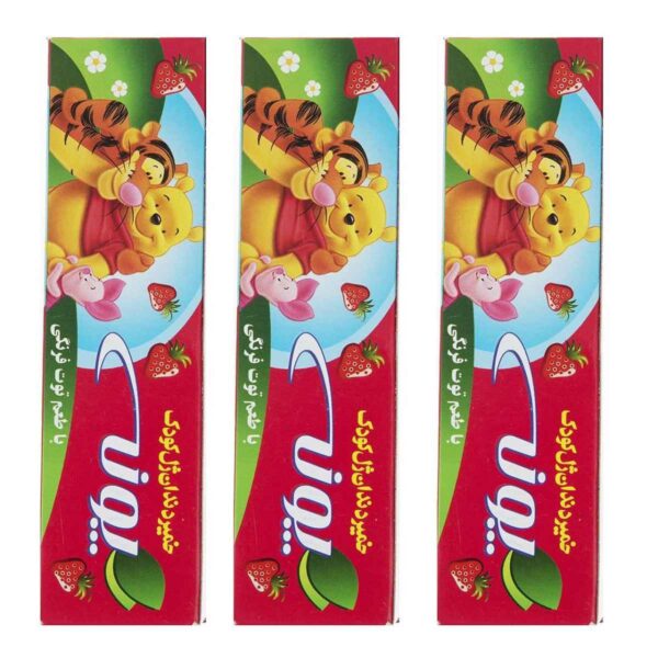Iranian Pooneh Kids Toothpaste with Strawberry Flavor 50 ml (x12)